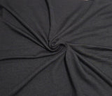 Tencel Blend Spandex Fleece Knit Black