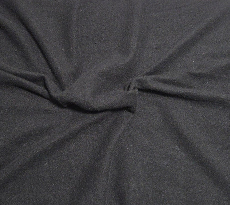 Tencel Blend Spandex Fleece Knit Black