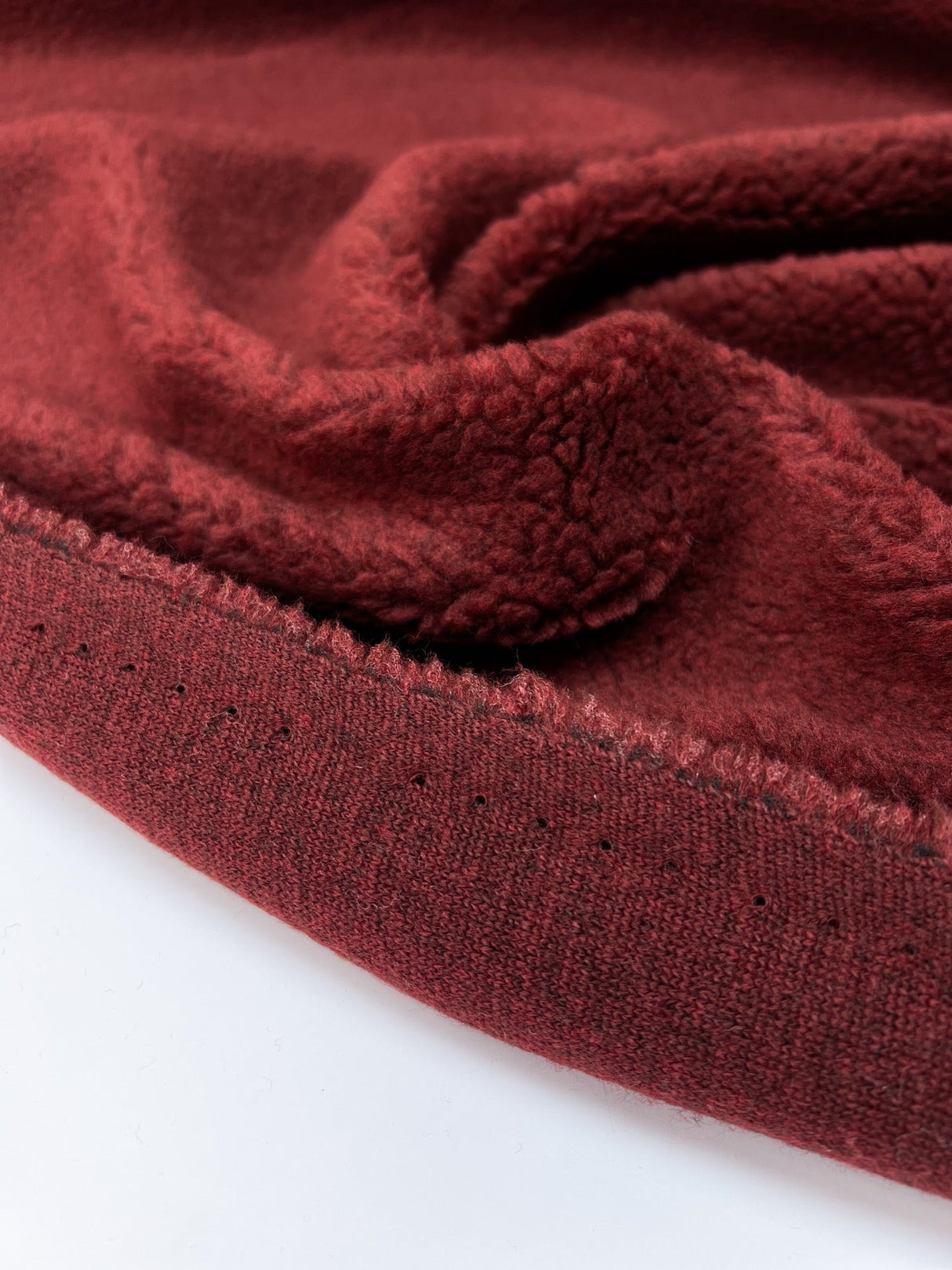 Polyester Acrylic Knitted Fabric Melange Red Black