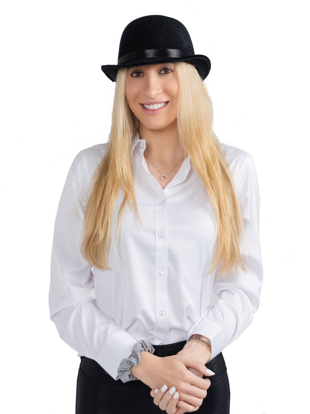 Velvet Derby Hat Costume Accessory - Adults