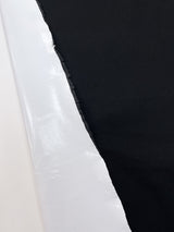 Wool Twill Coated Bonded White Blue Shades