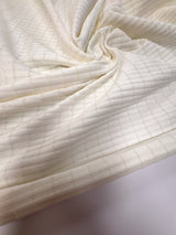 Polyamide Elastane Knitted Striped Beige White