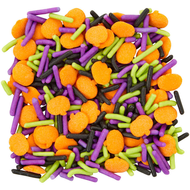 Wilton Halloween Pumpkin Sprinkles Mix, 3.88 oz.