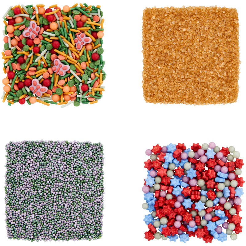 Wilton Butterfly and Flower Spring Sprinkles Set, 6.73 oz. (4-Piece Set)
