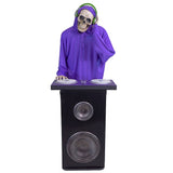 5.7 ft. Motion Activated Bluetooth DJ Skeleton Animatronic (Haunted Living)