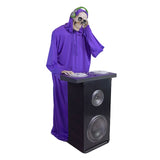 5.7 ft. Motion Activated Bluetooth DJ Skeleton Animatronic (Haunted Living)