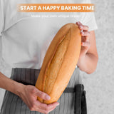 Bread Proofing Basket 12 inch Oval Shaped Dough Proofing Bowl w/Liners Perfect for Professional & Home Sourdough Bread Baking