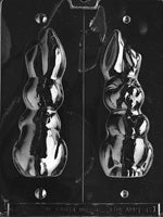 3D Large Hollow Flop Eared Bunny Chocolate Mold - LPE061