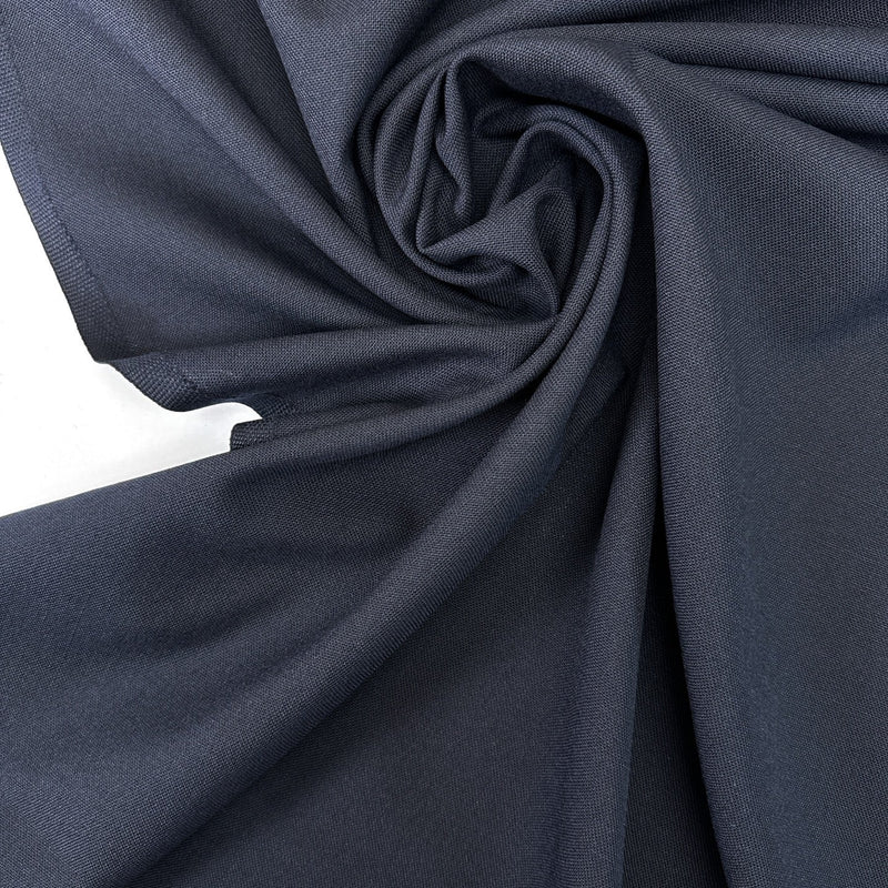 Wool Polyamide Suit Fabric Blue