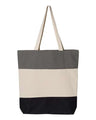 11L Tri-Color Cotton Canvas Tote