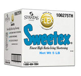 Sweetex 5 LB Golden Flex Icing Shortening High Ratio Smooth White Texture Trans Fat Free Base