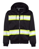 Men's EV Series Enhanced Visibility Full-Zip Hooded Sweatshirt