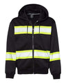 Men's EV Series Enhanced Visibility Full-Zip Hooded Sweatshirt