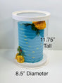 8.5x11.75 Inch ROUND Clear Cake Box Transparent White Tall Layer with clear lid