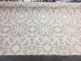 Damask Dark Beige Cotton Polyester Fabric - Damask Pattern, 58" Width (1 Yard)