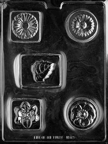 Bar with Flowers Soap/Chocolate Mold - LPM173