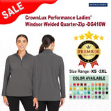 Devon & Jones® Crown Lux Performance Ladies Windsor Welded Quarter-Zip