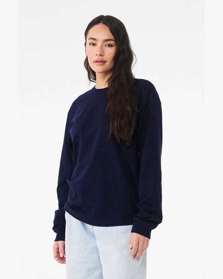 Image 1: Bella Canvas Unisex Heavyweight Long Sleeve TeeImage 2: Premium cotton heavyweight long sleeve shirtImage 3: Durable Bella Canvas jersey teeImage 4: Blank long sleeve shirt for printingImage 5: Comfortable unisex casual apparelImage 6: Heavyweight cotton t-shirt style