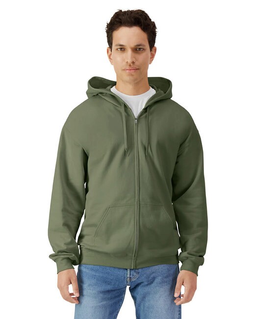 Gildan® Softstyle Fleece Full Zip Hooded Sweatshirt