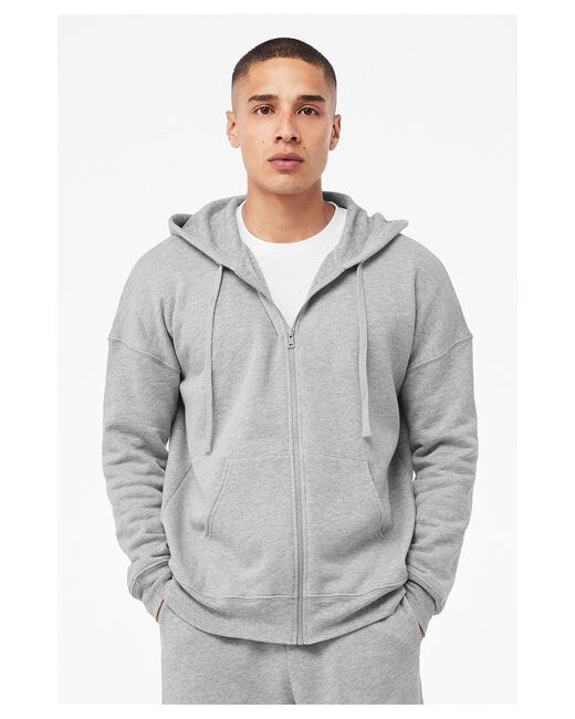 Bella + Canvas® Sponge Fleece DTM Full-Zip Hooded Sweatshirt