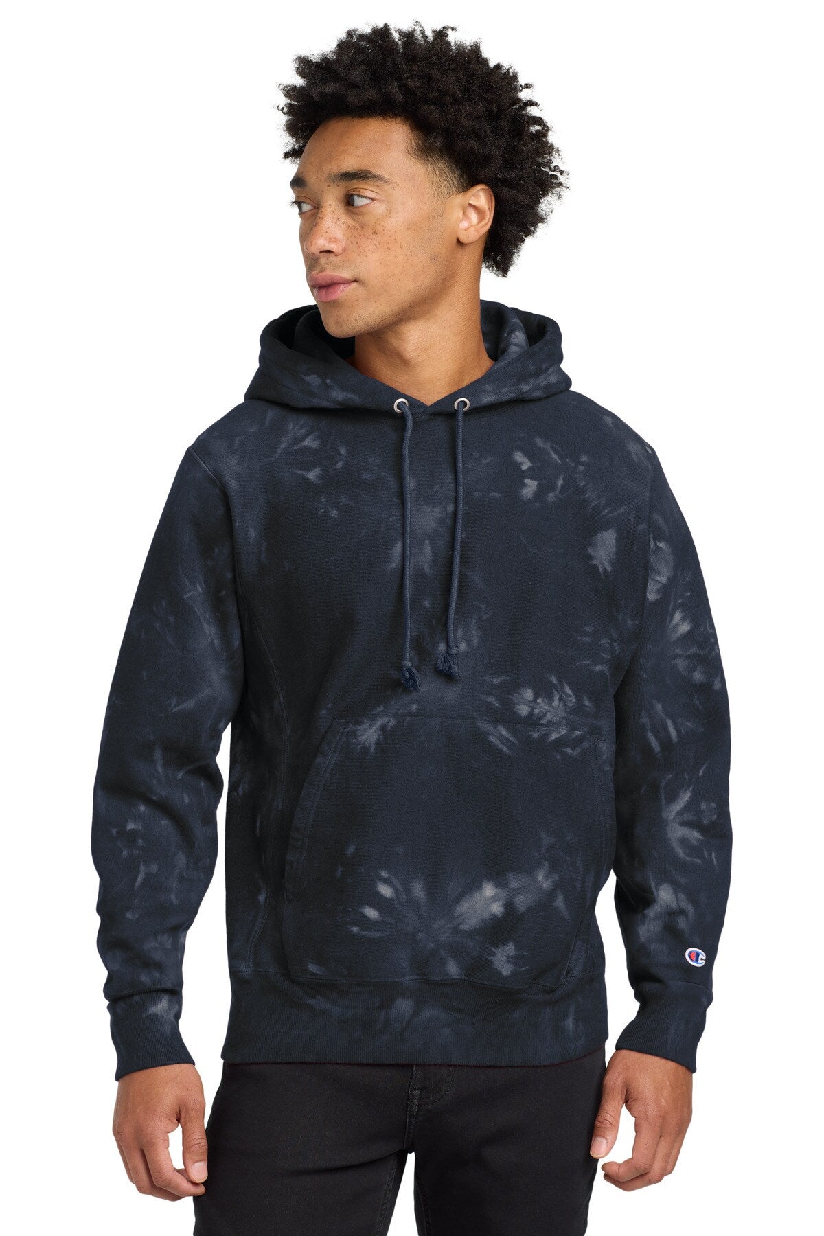 Champion® Scrunch Dye Tie-Dye Hooded Sweatshirt
