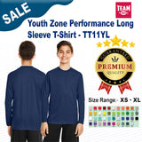 Team 365® Youth Zone Performance Long-Sleeve T-Shirt