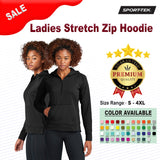 Sport-Tek® Ladies Stretch 1/2-Zip Hoodie