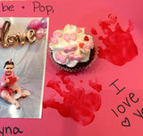 Edible Valentines Cake Decorations (Pink Bow) - Royal Sugar Icing Decorations - Valentine's Sprinkles for Baking