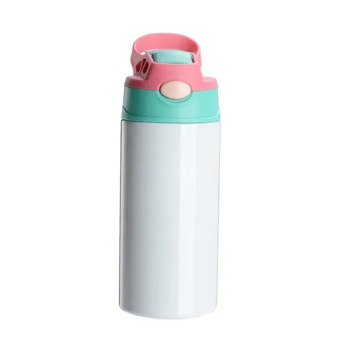 Sublimation Kids Tumbler Stainless Steel Fabric - Mint/Pink, 12 Oz Capacity (1 Tumbler)
