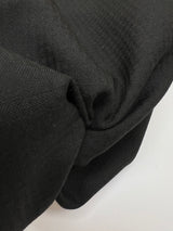 Wool Polyester Gabardine Gray-Black