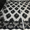 Beaded 3D Floral Lace Fabric
