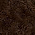Brown Faux Fake Mongolian Animal Fur Fabric Long Pile,