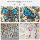 Butterfly Cookie Cutter Set-5 Piece-Butterfly Fondant Biscui Cutters