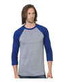 Bayside Unisex Triblend Three-Quarter Sleeve Raglan T-Shirt