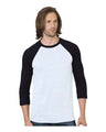 Bayside Unisex Triblend Three-Quarter Sleeve Raglan T-Shirt