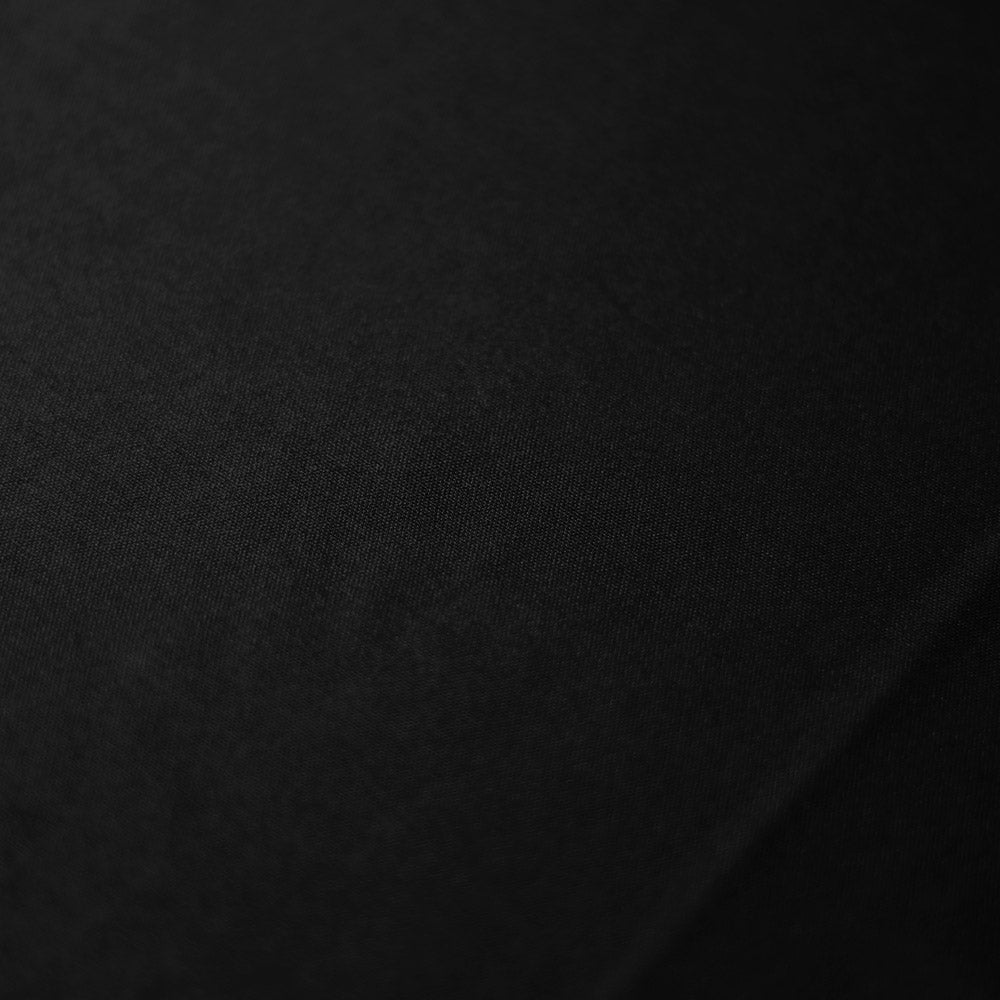 Cire Basics Polyester Fabric - Black/White, Solid Wet Look Glossy, 58" Width (1 Yard)