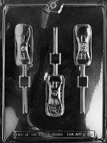 Sports Cars Lolly Chocolate Mold - LPK084