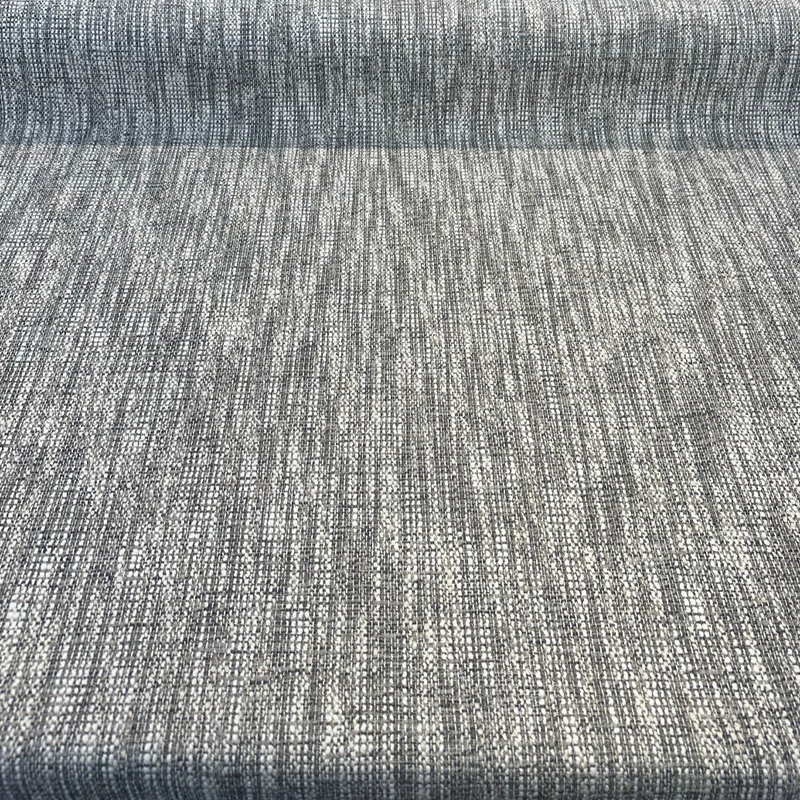 Lucky One Chenille Tweed Upholstery Fabric - Fog Gray/Off White Mix, 55" Width (1 Yard)