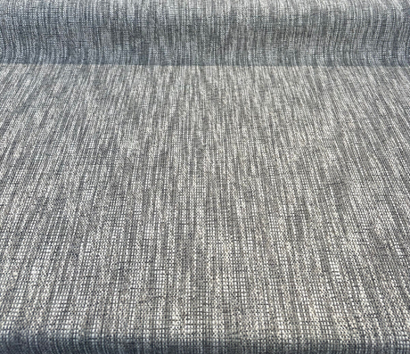 Lucky One Chenille Tweed Upholstery Fabric - Fog Gray/Off White Mix, 55" Width (1 Yard)