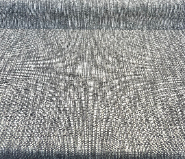 Lucky One Chenille Tweed Upholstery Fabric - Fog Gray/Off White Mix, 55" Width (1 Yard)