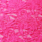 Passion Flower Nylon Spandex Fabric - Multiple Colors, Floral Lace Pattern, 57/58" Width (1 Yard)
