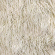 Ivory Faux Fake Mongolian Animal Fur Fabric Long Pile,