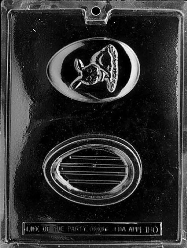 Pour Box Egg with Bunny Top Chocolate Mold - LPE180