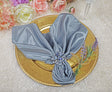 Satin Dinner Napkins 20x20 Dusty Blue