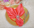 Satin Dinner Napkins 20x20 Coral