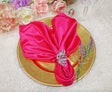Satin Dinner Napkins 20x20 Fuchsia