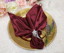 10 Piece Pack Luxury Satin Napkins for Stylish Dining