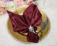 Satin Dinner Napkin Sample 20x20 Burgundy