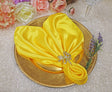 Satin Dinner Napkins 20x20 Canary Yellow