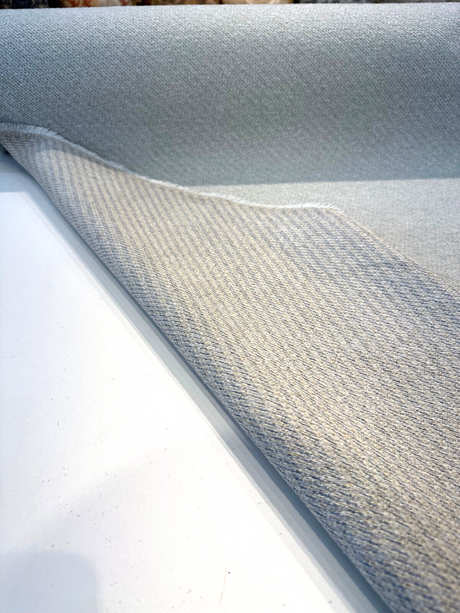 Sunbrella Chenille Fabric - Light Blue Tweed, 54" Width (1 Yard)
